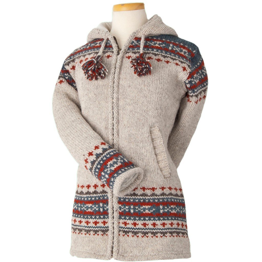 Laundromat Women's Edelweiss Wool Fleece-Lined Jacket - Chili
