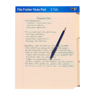 File Folder Notepad - Pack of 12