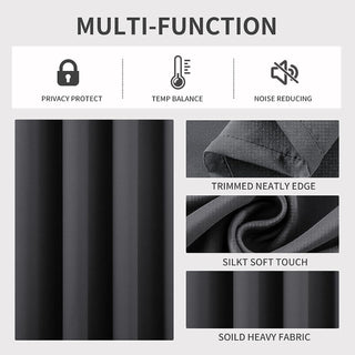 2 Pack - 55'' X 84'' Solid Thermal Blackout Panels (19 Colors)