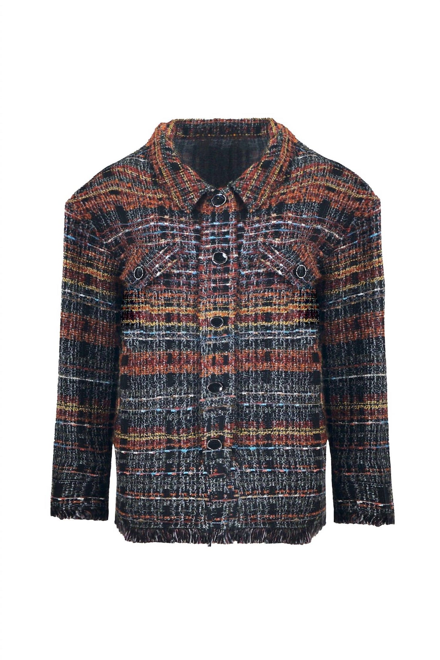Frank Lyman - Textured Tweed Jacket Shirt
