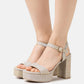 Xti - Women's Heeled Platform Sandals
