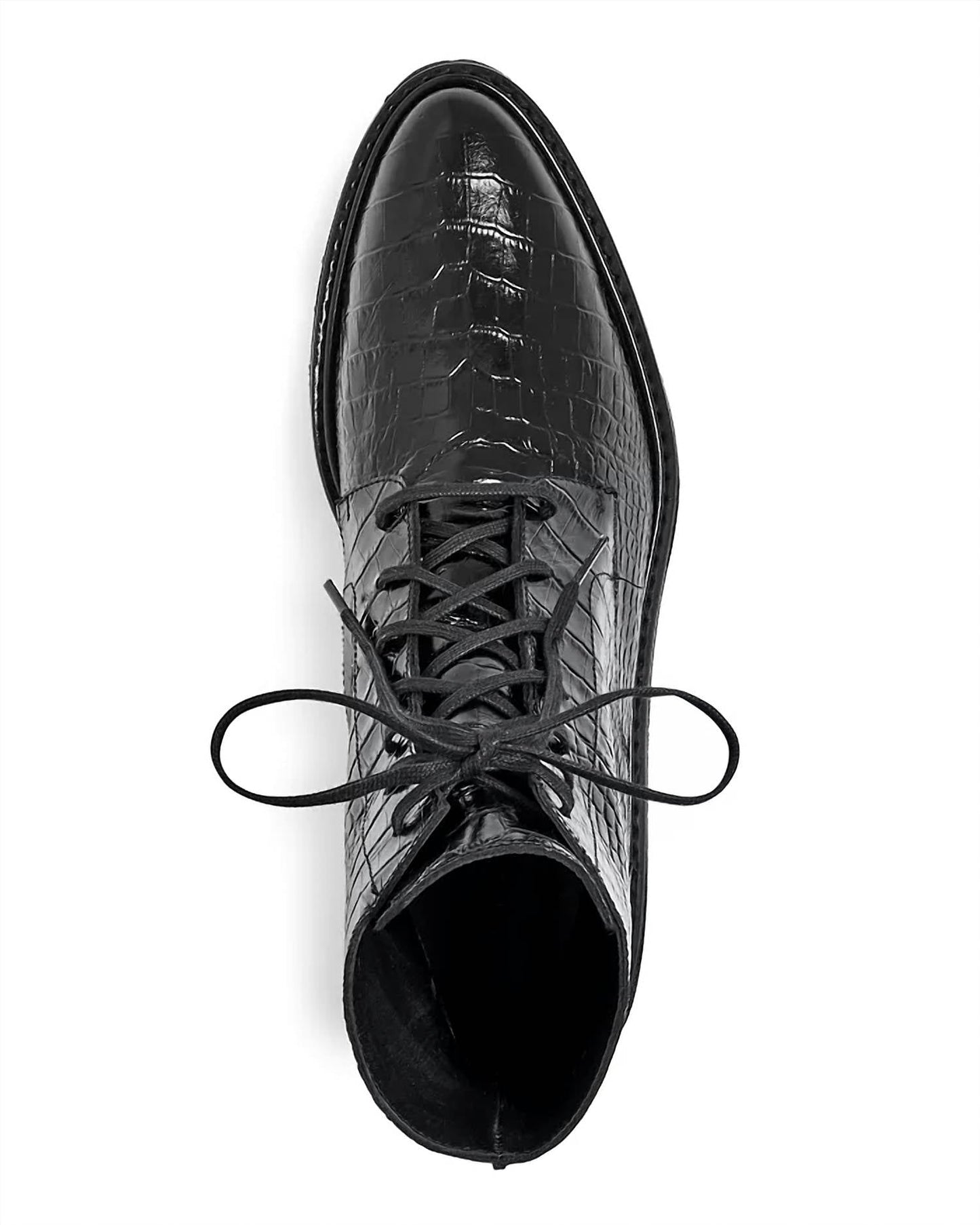 Freda Salvador - Women's Emi Croc-embossed Platform Booties