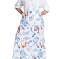ELOQUII Women's Plus Size Printed Full Skirt - 20, Seaside