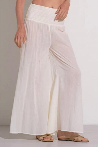 Elan - Palazzo High Waist Wide Leg Pant