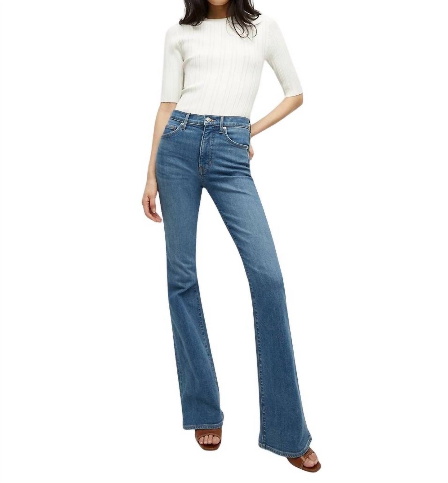 Veronica Beard - Beverly High Rise Skinny Flare Jeans