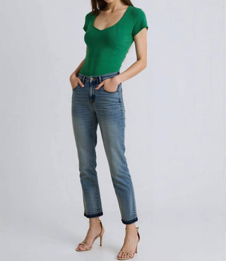 Trendsi - Judy Blue Full Size Mid Rise Rigid Magic Release Hem Jeans