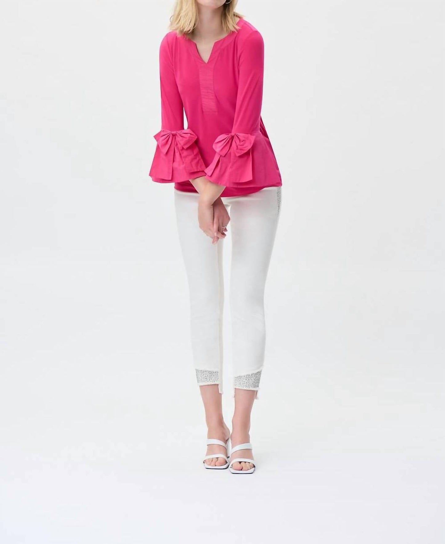 Joseph Ribkoff - Nylon Piped Tunic Top