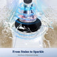Cordless Power Shower Scrubber - Electric Cleaning Brush for Tile Tub