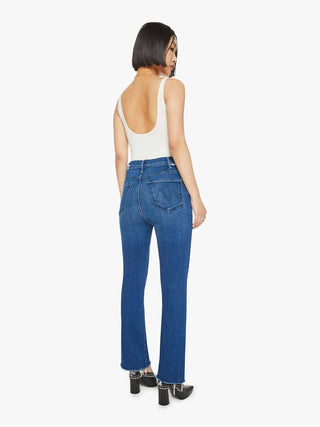 Mother - Hustler Flood Fray High-rise Bootcut Jeans