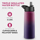 Insulated Sports Water Bottle with Straw