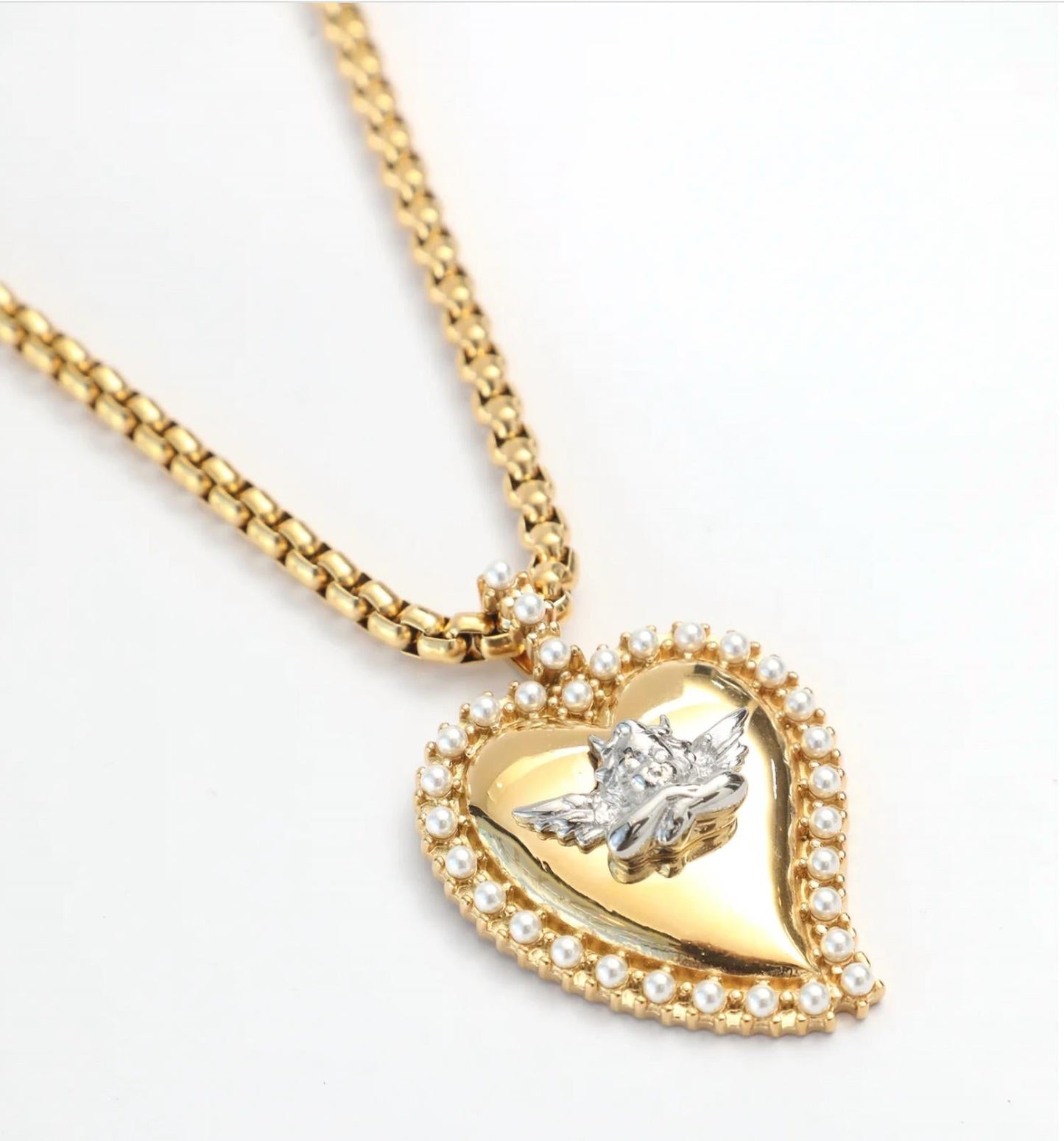 Boys Lie - Women's Pearl Heart Necklace