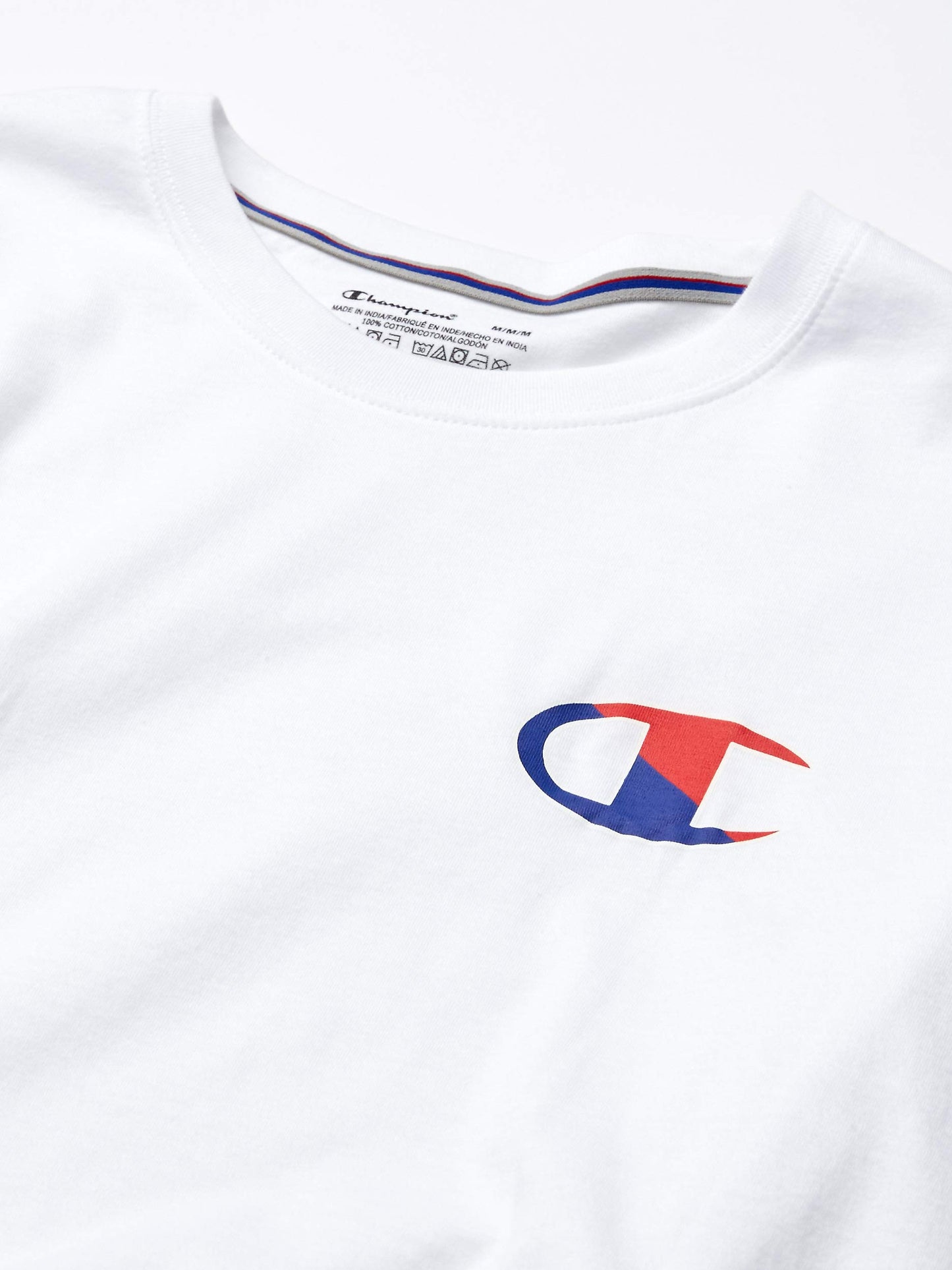 Champion Men's Branded C-Logo Short Sleeve Sleepwear Tee, White, X Large