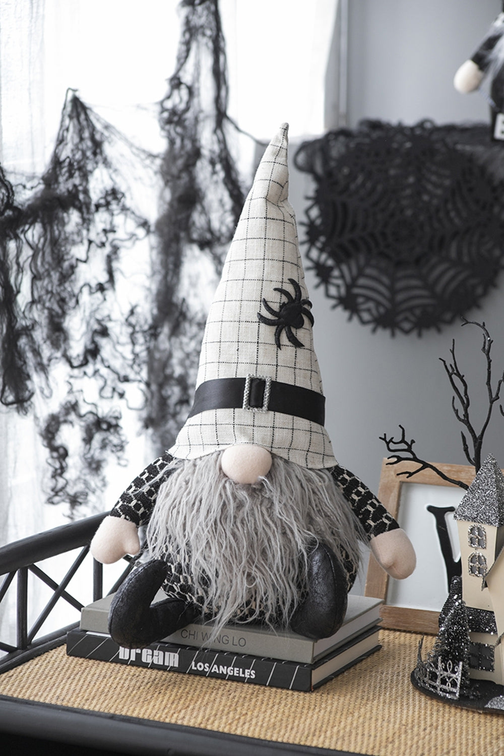 Handcrafted Pair of 23-Inch Halloween Gnomes by Bruce