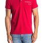 Roberto Cavalli Pipe Trim Patch Pocket Short Sleeve Polo ROSSO