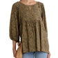 Umgee - Babydoll Keyhole Blouse