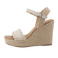 Ccocci - Women's Crochet Lace Espadrille Wedges
