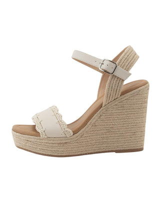 Ccocci - Women's Crochet Lace Espadrille Wedges