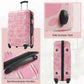 Hardshell Luggage Sets 3-Pcs Spinner Suitcase with TSA Lock