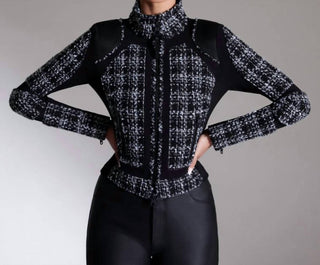 Blanc Noir - Boucle Moto Mesh Jacket