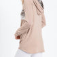 7Th Ray - Mocha Leopard Print Hooded Sweatshirt