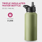 Insulated Sports Water Bottle with Straw