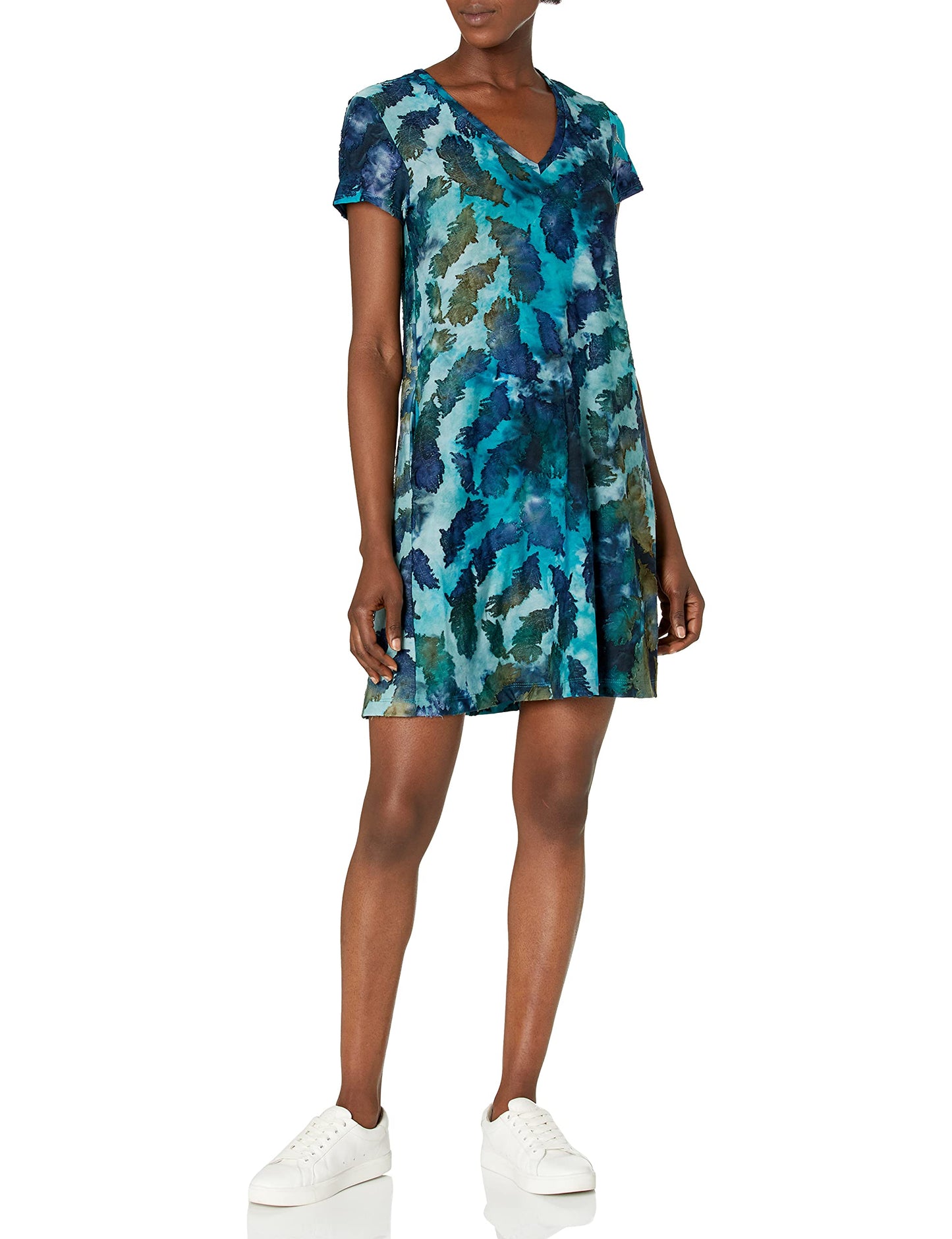 Karen Kane Women's Quinn V-Neck Pocket Dress, TIE DYE, Small