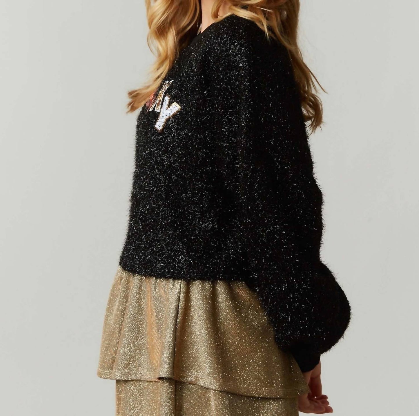 Peach Love - Spooky Sparkly Halloween Sequins Top