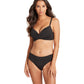 SEA LEVEL SWIM Mid Bikini Pant Bottoms Swimsuit Essentials Black 10