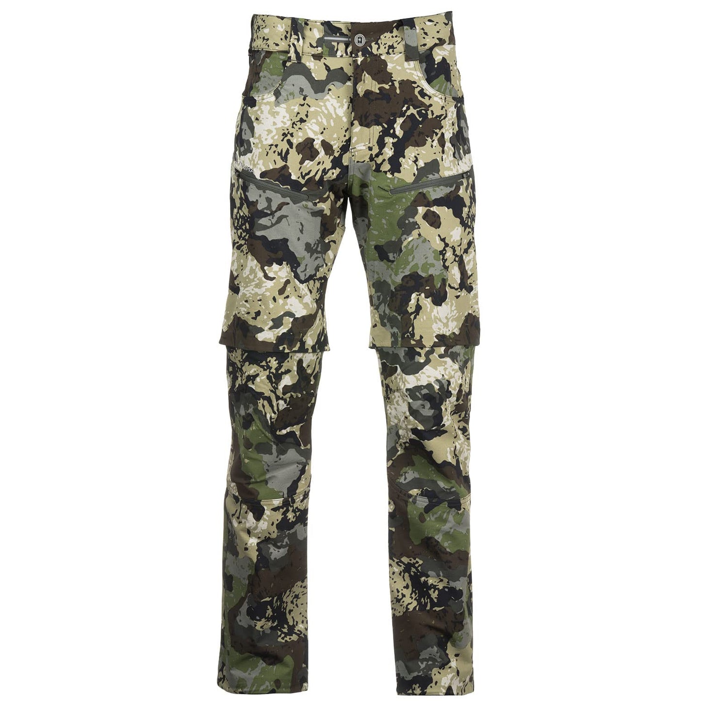 Pnuma Outdoors Pursuit Zip Off Hunting Pants Caza Camo 4 Way Stretch 5 Pockets Quick Dry