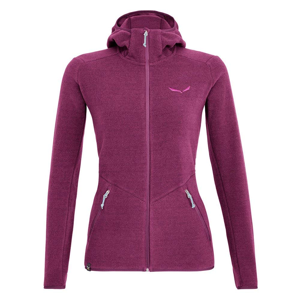 Salewa Fanes TirolWool Celliant Hoody - Dark Purple Melange