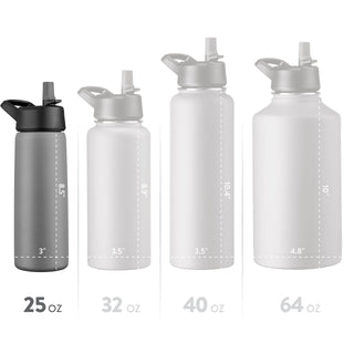 Insulated Sports Water Bottle with Straw