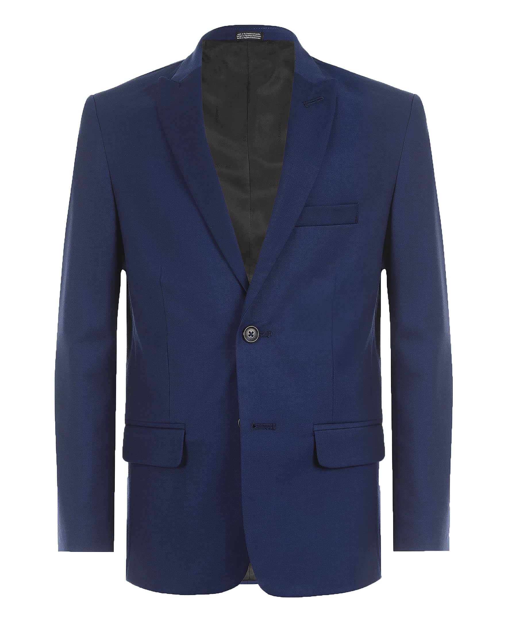 Calvin Klein Boys' Solid Blazer Jacket, Infinite Blue, 12
