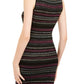 Planet Gold Womens Metallic Ribbed Sweaterdress Black S
