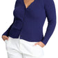 ELOQUII Elements Women's Plus Size Fitted Cardigan - 14/16, Seaborne