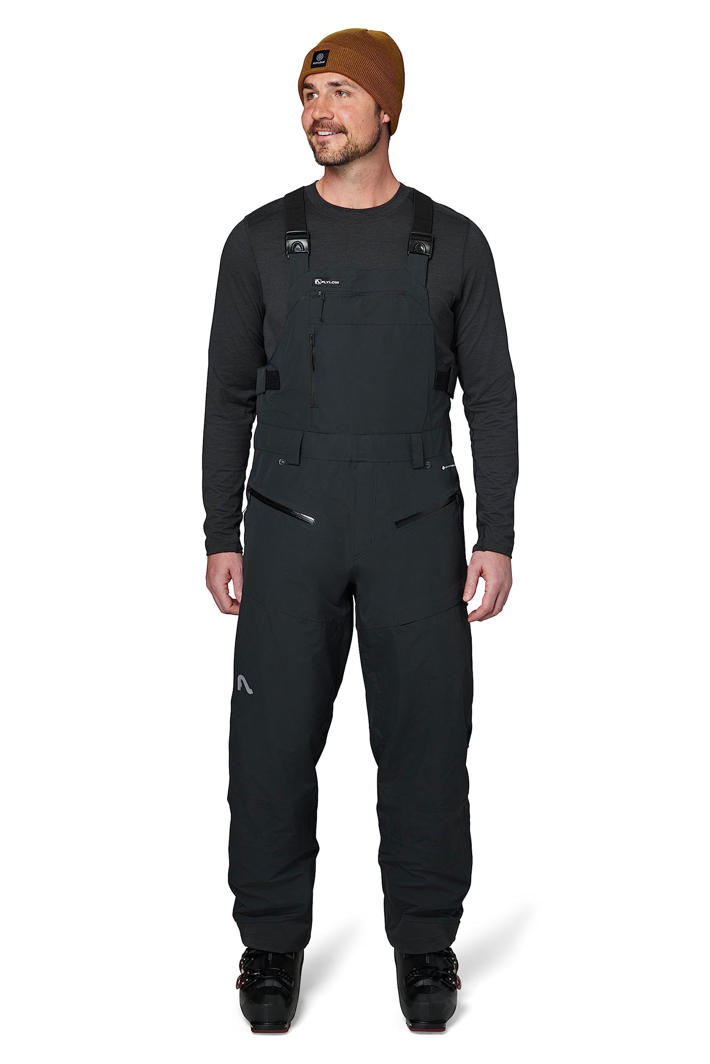 Flylow Men's Firebird Bib Ski/Snowboard Pant - Black, X-Large