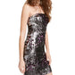 Jump Apparel Womens Juniors Sequined Mini Cocktail and Party Dress Purple 5/6