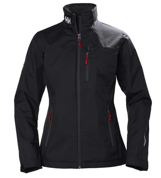 Women's Crew Midlayer Waterproof Sailing Jacket - Black