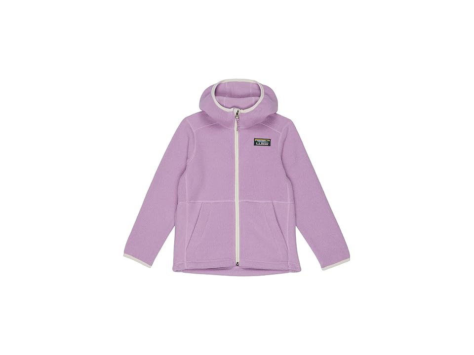 LLBean Mountain Classic Kids Fleece Hooded Jacket - Lilac