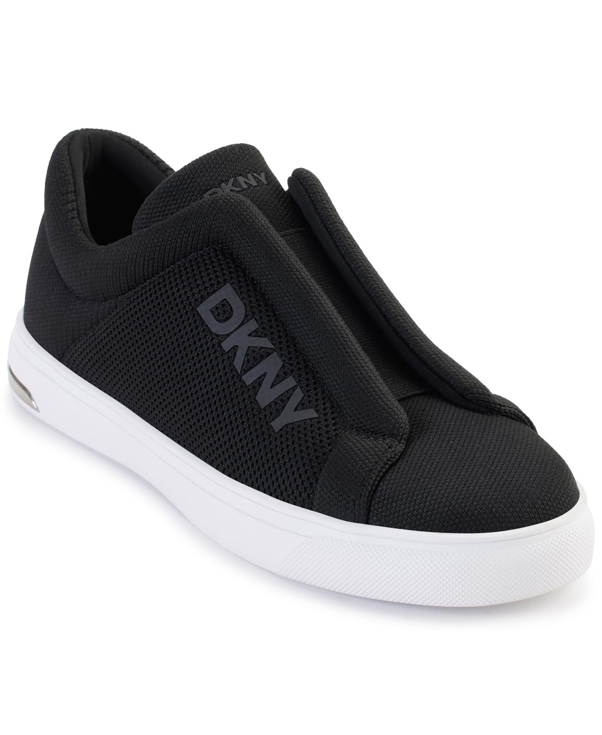 DKNY Womens Black Slip On Sneakers