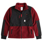 Women's Burgundy/Black Subalpine Fleece Jacket - Large