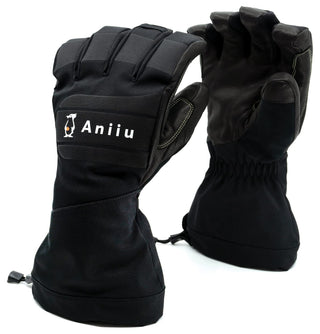 Aniiu Viinson Black Waterproof Winter Gloves Size 10