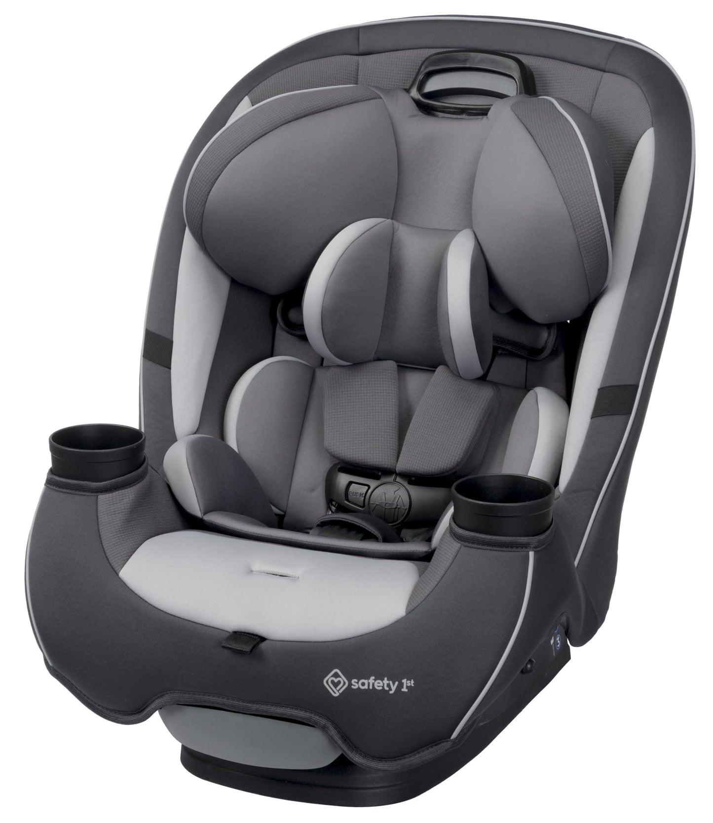 Safety 1st Grow and Go AllinOne Slim Convertible Car Seat Rear Facing 540 lbs Forward Facing 3065 lbs High Back Booster Seat 40100 pounds Iron Frost