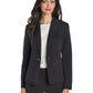 Kasper Plus Size Stretch Crepe One Button Blazer