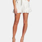 CeCe Women's Tiered Ruffle Belted Shorts Brown Size 6
