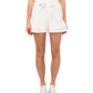 CeCe Women's Tiered Ruffle Belted Shorts Brown Size 6
