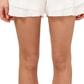 CeCe Women's Tiered Ruffle Belted Shorts Brown Size 6