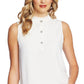 CeCe Women's Ruffle Collar Shell Top White Size X-Small