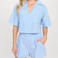 Meet Me In Santorini - Cerulean Stripe Set