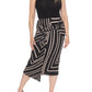 Joseph Ribkoff - Geometric Faux Wrap Midi Skirt