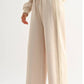 Camellia - Cable Knit Trim Oversized Lounge Set